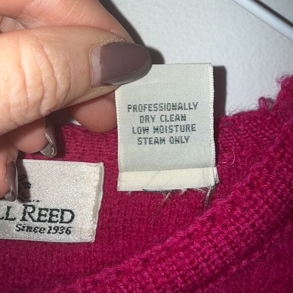 Carol Reed Boiled Wool Cropped Jacket - Magenta 10 - Picture 6 of 6